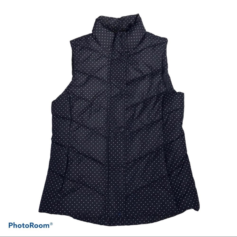 Gap | Navy Polka Dot Puffer Vest